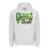 Dove Grey St. Patrick's Day One Lucky Nana Premium Hoodie - RanaPortraitStore