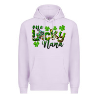 Lilac St. Patrick's Day One Lucky Nana Premium Hoodie - RanaPortraitStore