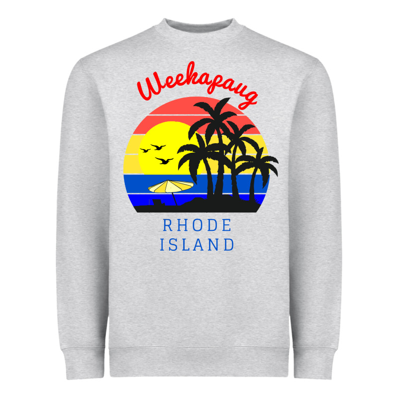 Weekapaug, Rhode Island Sunset Heavyweight Sweatshirt by artisFamous | Teevron