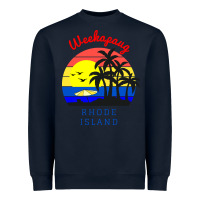 Navy weekapaug, rhode island sunset Heavyweight Sweatshirt - artisFamous
