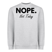 Nope Not Today Heavyweight Sweatshirt | Teevron