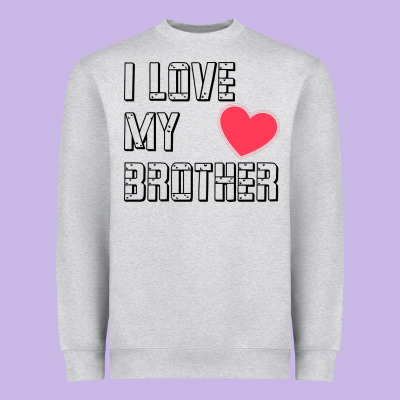 I Love My Brother, Brothers Day , Brother Sister  Love Heavyweight Sweatshirt Designed By Artisfamous