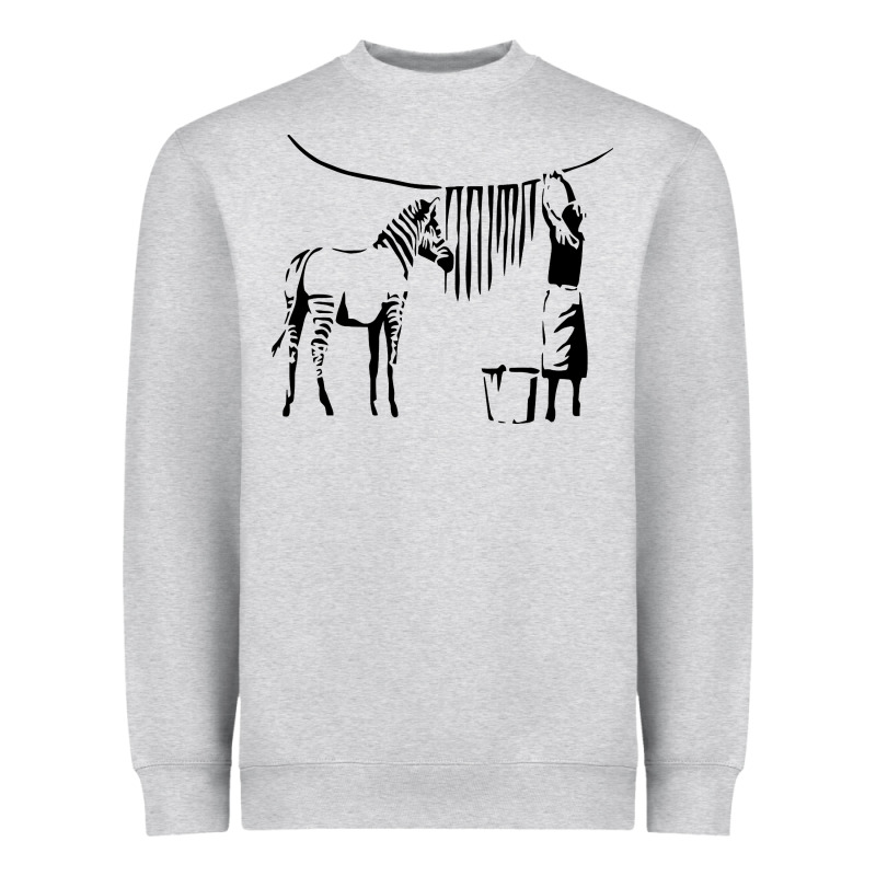 Banksy Zebra Heavyweight Sweatshirt by artisFamous | Teevron