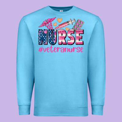 Veteran Nurse Premium Sweatshirt Designed By Adodesignshop