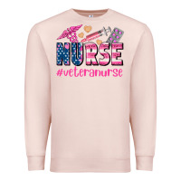 Pale Pink veteran nurse Premium Sweatshirt - AdoDesignShop