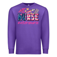 Purple veteran nurse Premium Sweatshirt - AdoDesignShop