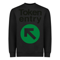 Black token entry Heavyweight Sweatshirt - artisFamous