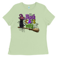 Matcha black cats only Ladies Tee - CowGirlArtShop