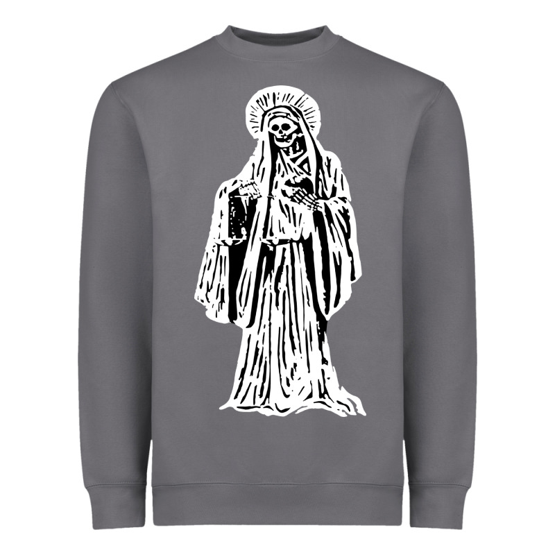Santa Muerte Blanca Heavyweight Sweatshirt by artisFamous | Teevron