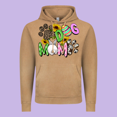 Dog Mom Easter Mother's Day Vintage Hoodie Designed By Fadigitalartstudio