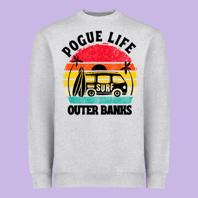 Car Pogue Life Outer Banks Heavyweight Sweatshirt Designed By Artisfamous