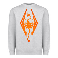 Heather Grey skyrim elder scrolls oblivion Heavyweight Sweatshirt - artisFamous