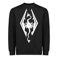 Black skyrim elder Heavyweight Sweatshirt - artisFamous