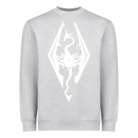 Heather Grey skyrim elder Heavyweight Sweatshirt - artisFamous