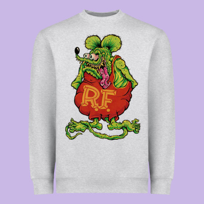 Classic Rat Fink Heavyweight Sweatshirt Designed By Artisfamous