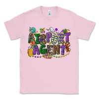 Bubblegum Pink airport agent mardi gras Classic Tee - CowGirlArtShop