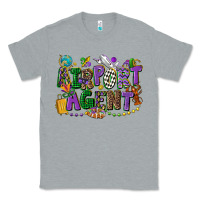 Heather Grey airport agent mardi gras Classic Tee - CowGirlArtShop