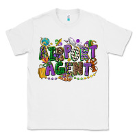 White airport agent mardi gras Classic Tee - CowGirlArtShop