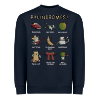 Navy palindromes! Heavyweight Sweatshirt - artisFamous