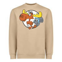 Mushroom Vintage Rocky And Bullwinkle Heavyweight Sweatshirt - artisFamous
