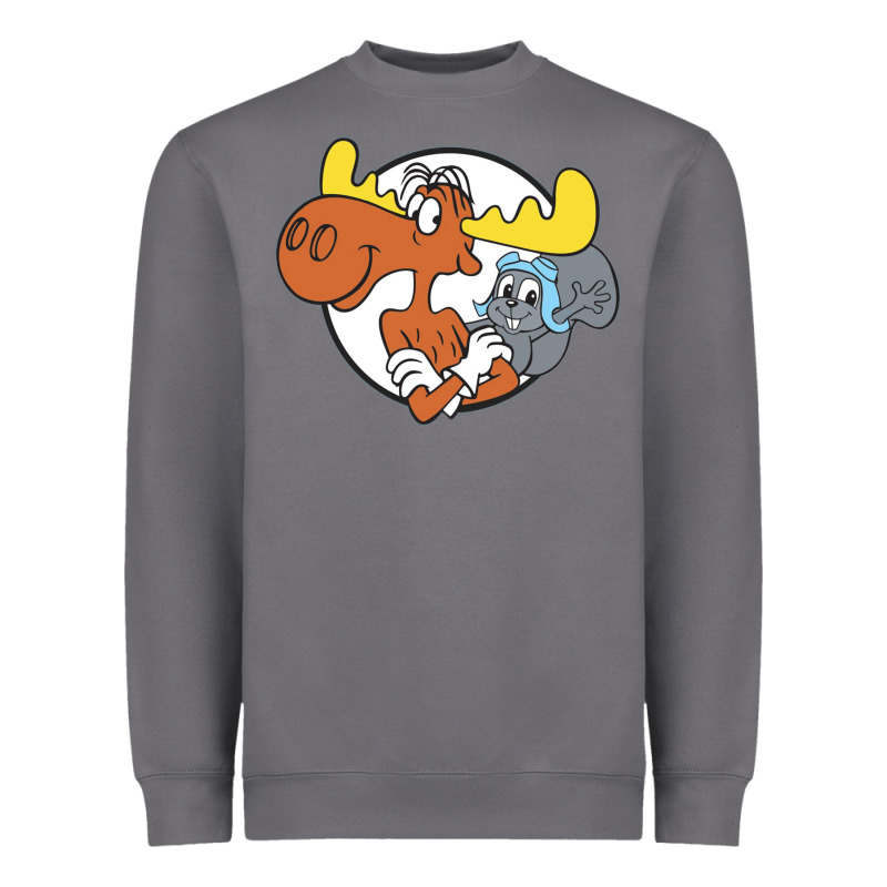 Vintage Rocky And Bullwinkle Heavyweight Sweatshirt by artisFamous | Teevron