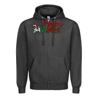 Charcoal Heather merry mama Zipper Hoodie - BarkalooDesign