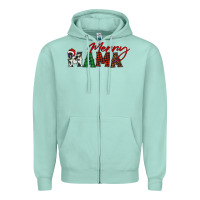 Seafoam merry mama Zipper Hoodie - BarkalooDesign