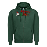 Sports Green merry mama Zipper Hoodie - BarkalooDesign