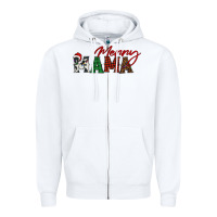 White merry mama Zipper Hoodie - BarkalooDesign
