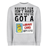 Heather Grey arthur library card classic rachelrae09 Heavyweight Sweatshirt - artisFamous