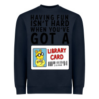 Navy arthur library card classic rachelrae09 Heavyweight Sweatshirt - artisFamous