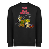 Black yogi bear & boo boo Heavyweight Sweatshirt - artisFamous