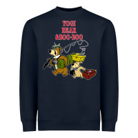 Navy yogi bear & boo boo Heavyweight Sweatshirt - artisFamous