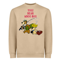Mushroom yogi bear & boo boo Heavyweight Sweatshirt - artisFamous