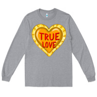 Heather Grey valentine's day hearts Long Sleeve Tee - FaDigitalArtStudio