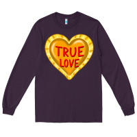 Plum valentine's day hearts Long Sleeve Tee - FaDigitalArtStudio