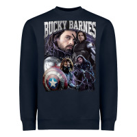 Navy bucky barnes a hero Heavyweight Sweatshirt - artisFamous