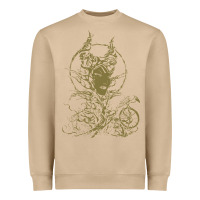 Mushroom sleeping beauty maleficent crow branchesy Heavyweight Sweatshirt - artisFamous