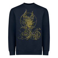 Navy sleeping beauty maleficent crow branchesy Heavyweight Sweatshirt - artisFamous