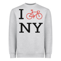 I Bike Ny Funny Bike Heavyweight Sweatshirt | Teevron