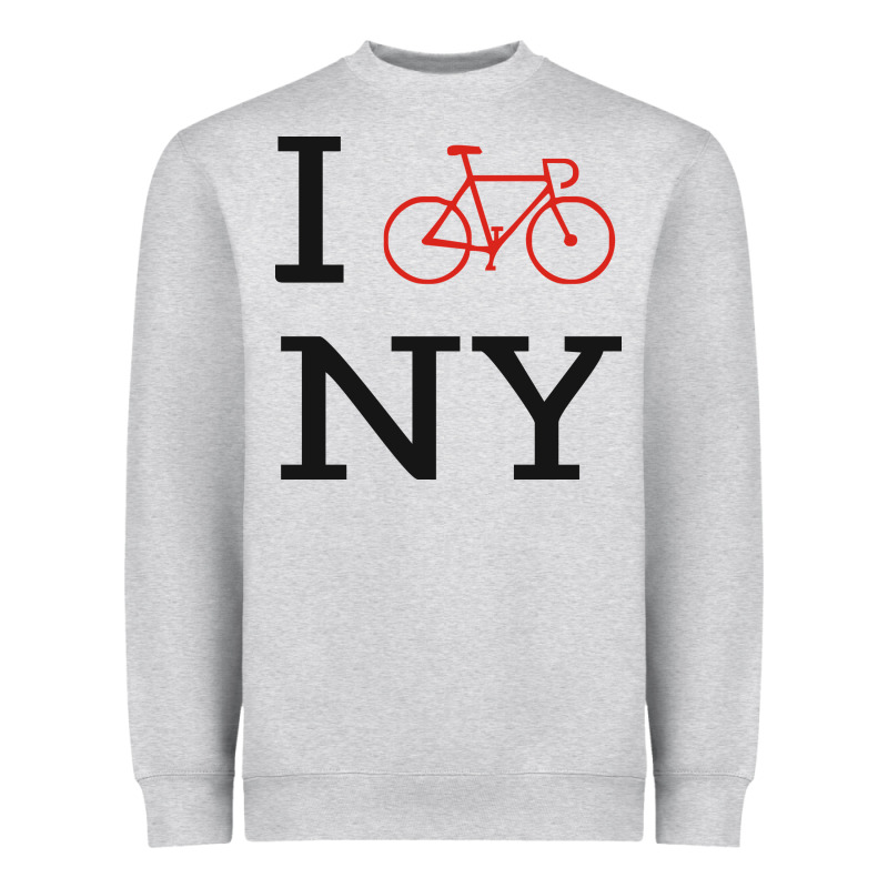 I Bike Ny Funny Bike Heavyweight Sweatshirt by artisFamous | Teevron