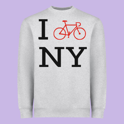 I Bike Ny Funny Bike Heavyweight Sweatshirt Designed By Artisfamous