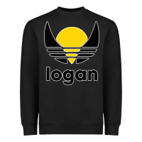 Black logan Heavyweight Sweatshirt - artisFamous
