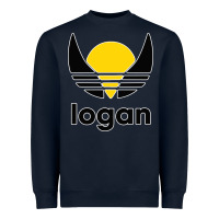 Navy logan Heavyweight Sweatshirt - artisFamous