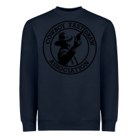 Navy cowboy fast draw association Heavyweight Sweatshirt - artisFamous