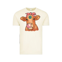 Vintage Arctic Cow  Turquoise Vintage Tee - CowCowDesign