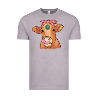 Vintage Zinc Cow  Turquoise Vintage Tee - CowCowDesign