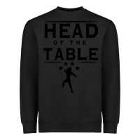 Black head of the table Heavyweight Sweatshirt - artisFamous