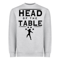 Heather Grey head of the table Heavyweight Sweatshirt - artisFamous