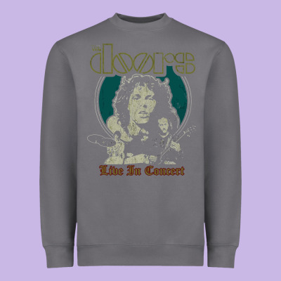 The Doors Live In Concert Heavyweight Sweatshirt Designed By Artisfamous